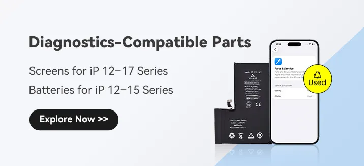 Repair Depot diagnostic compatible screen and battery parts